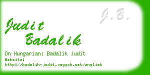 judit badalik business card